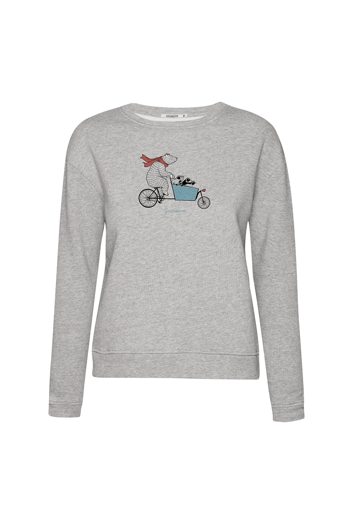 Heather Grey: Gemütliches Sweatshirt aus Bio-Baumwolle für Damen [19998]