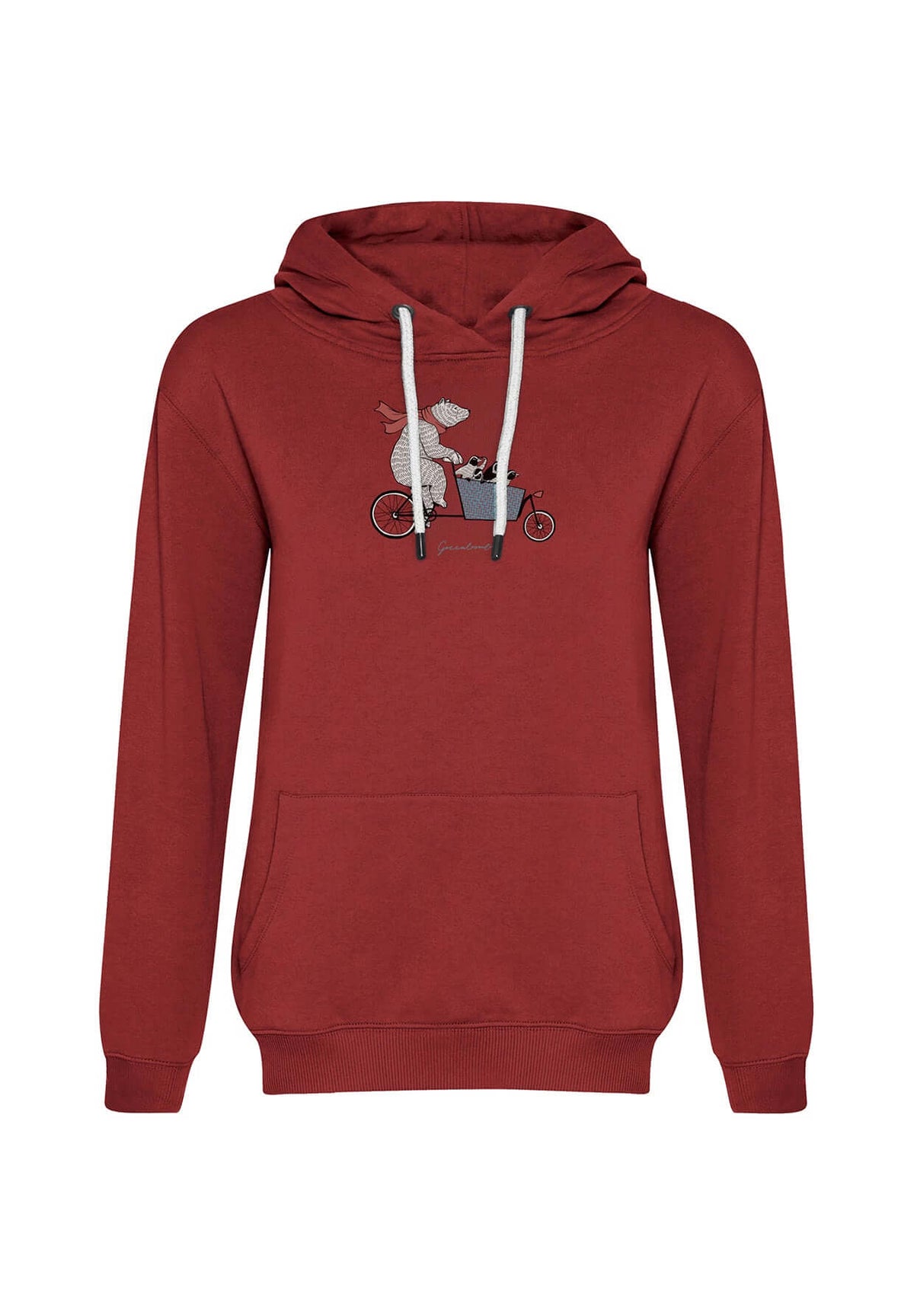 Red Berry: Gemütlicher Hoodie aus Bio-Baumwolle für Damen [19999]