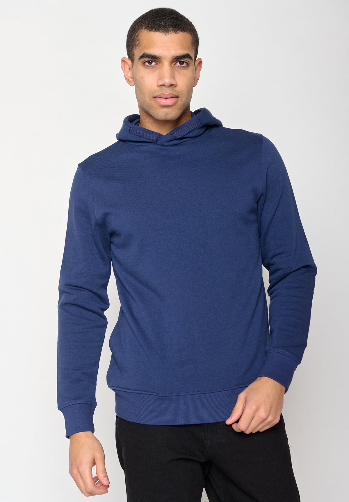 Navy: Kuschliger Hoodie aus Bio-Baumwolle für Herren [19]
