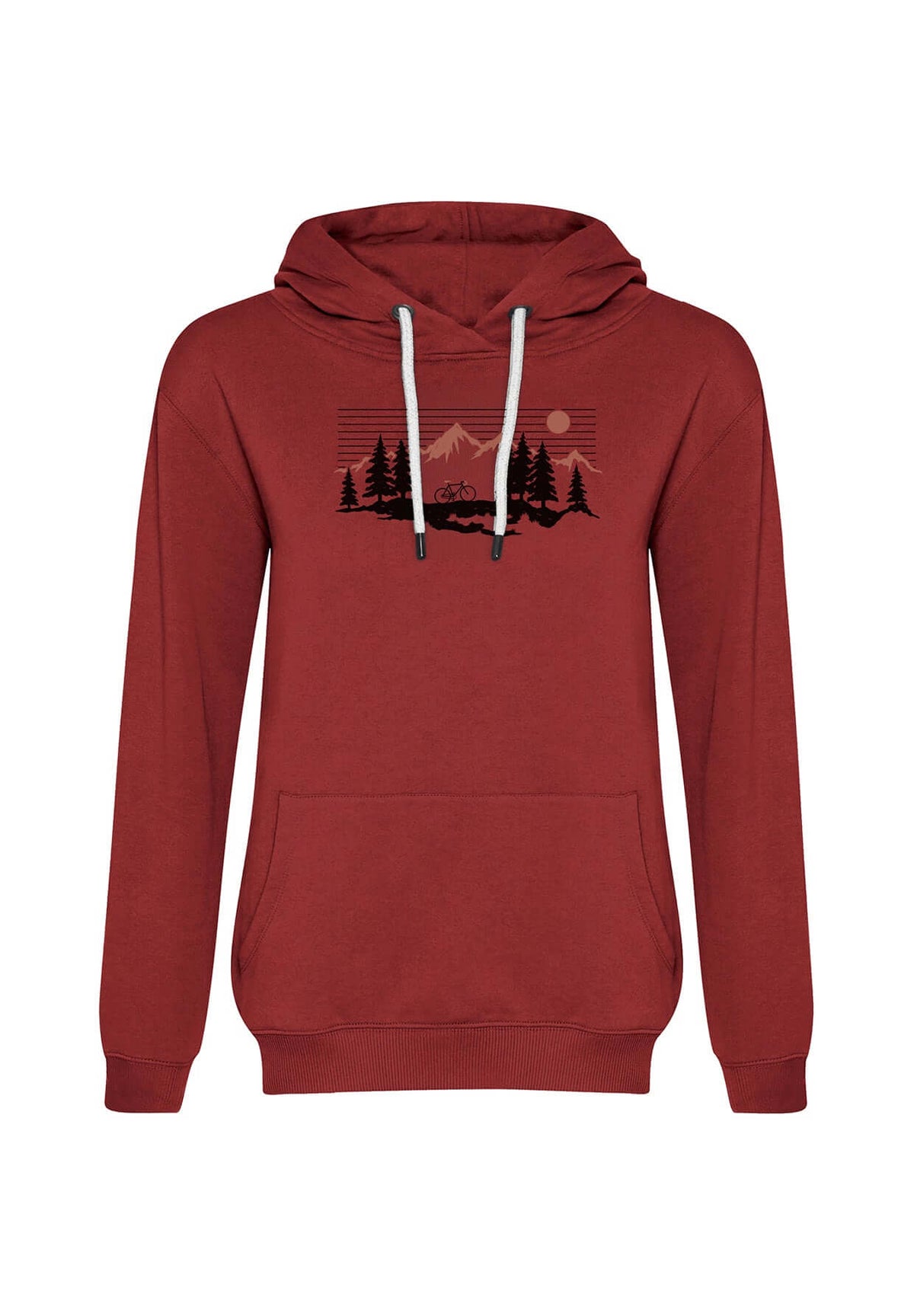 Red Berry: Gemütlicher Hoodie aus Bio-Baumwolle für Damen [20024]