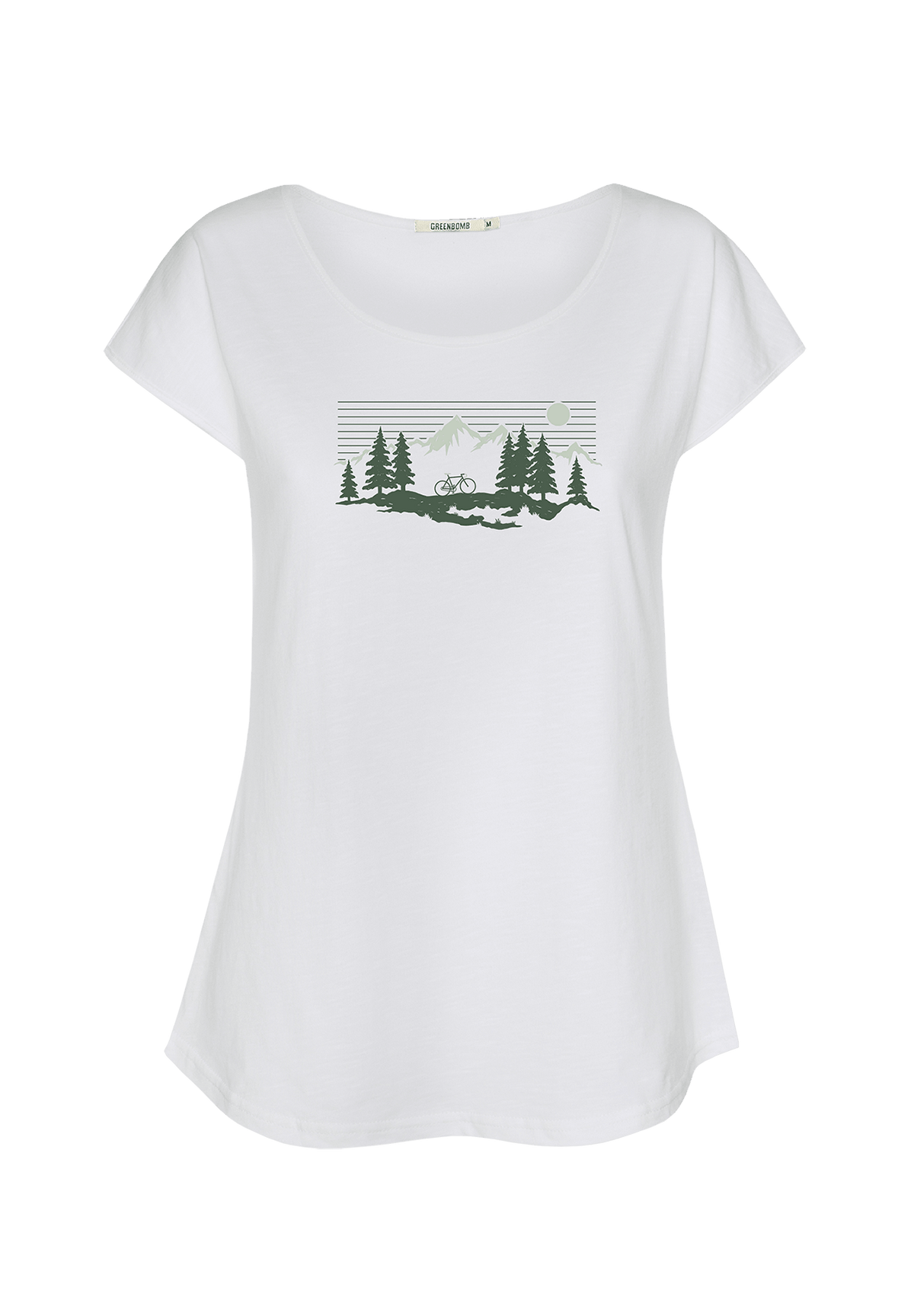 White: Lässiges T-Shirt aus Bio-Baumwolle für Damen [20030]
