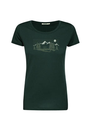 Grün:  Lässiges T-Shirt aus Bio-Baumwolle für Damen [20031]