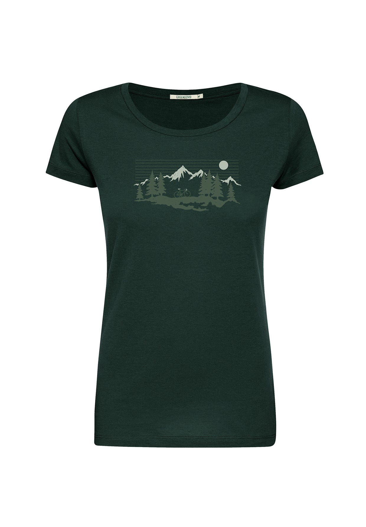 Dark Forest: Sportliches T-Shirt aus Bio-Baumwolle für Damen [20031]