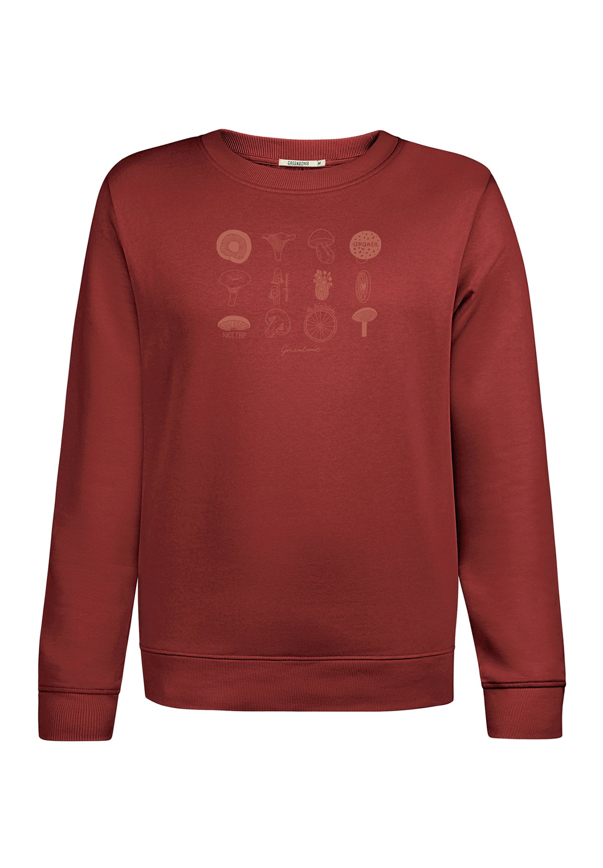 Rot:  Gemütliches Sweatshirt aus Bio-Baumwolle für Damen [20047]
