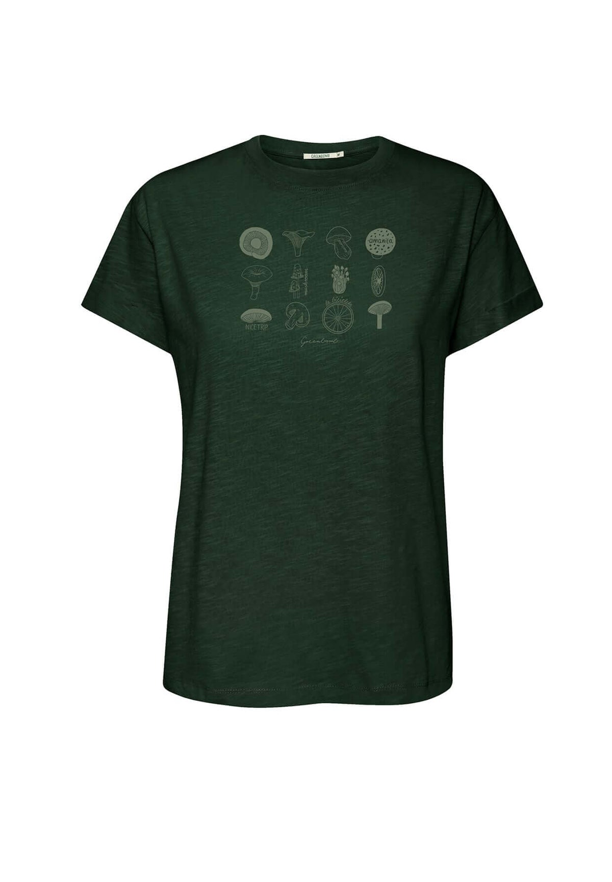 Dark Forest: Lässiges T-Shirt aus Bio-Baumwolle für Damen [20048]