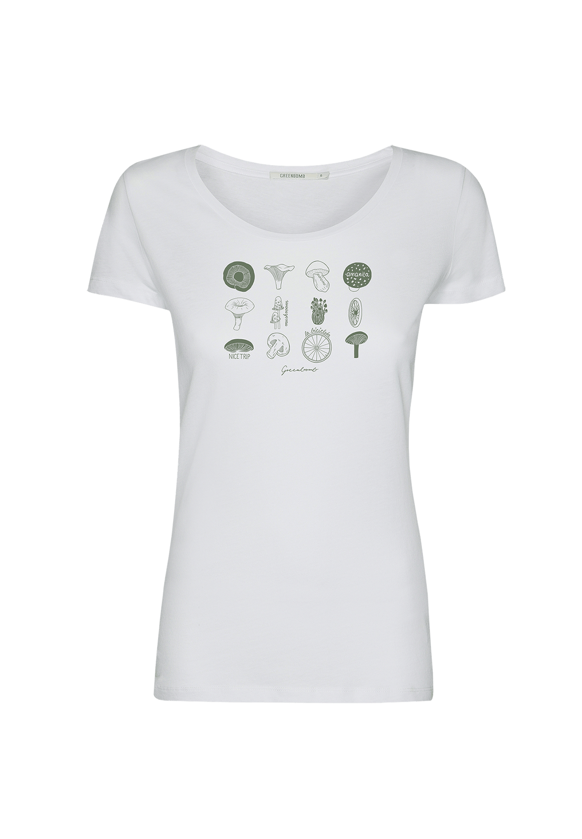 White: Sportliches T-Shirt aus Bio-Baumwolle für Damen [20054]