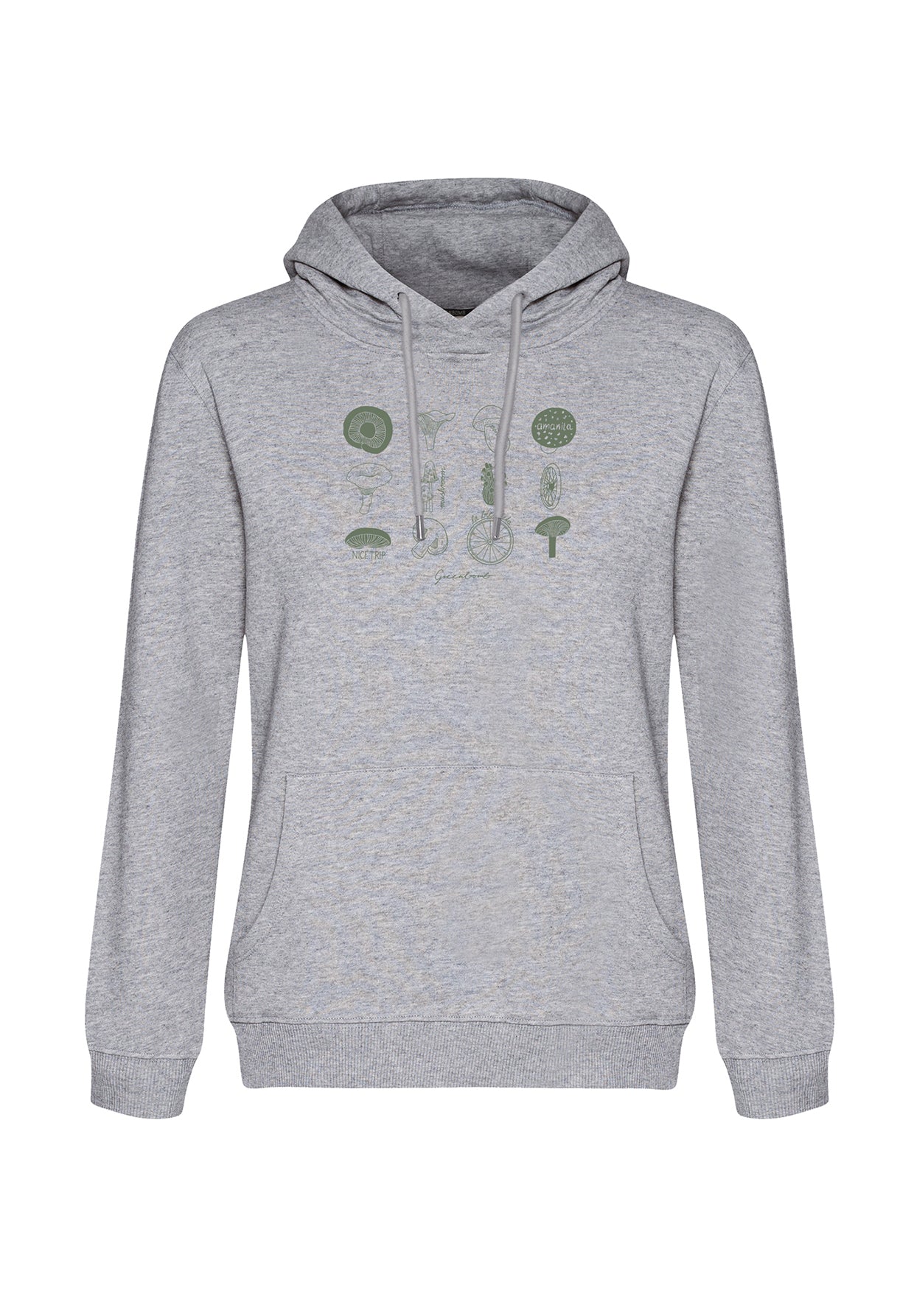 Heather Grey: Gemütlicher Hoodie aus Bio-Baumwolle für Damen [20055]