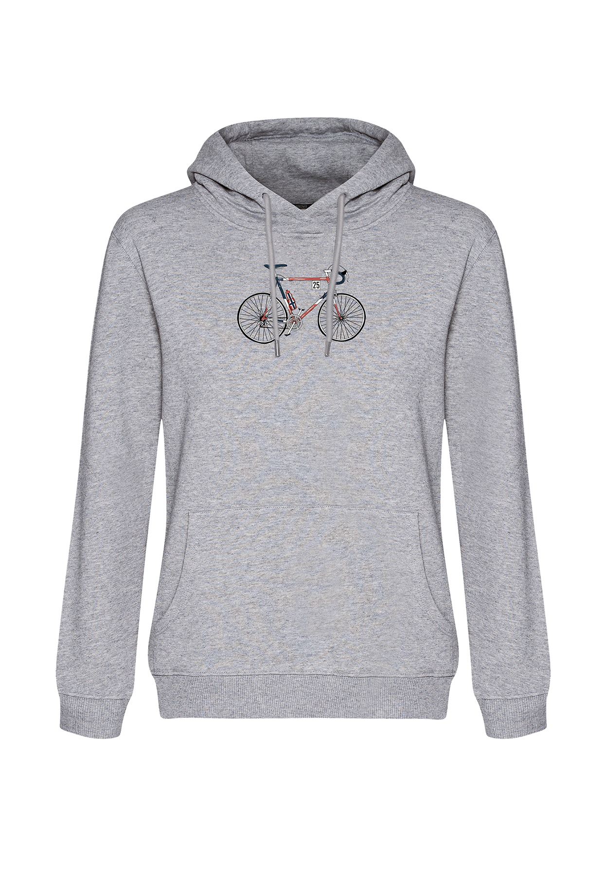 Heather Grey: Gemütlicher Hoodie aus Bio-Baumwolle für Damen [20062]