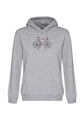 Heather Grey: Gemütlicher Hoodie aus Bio-Baumwolle für Damen [20062]