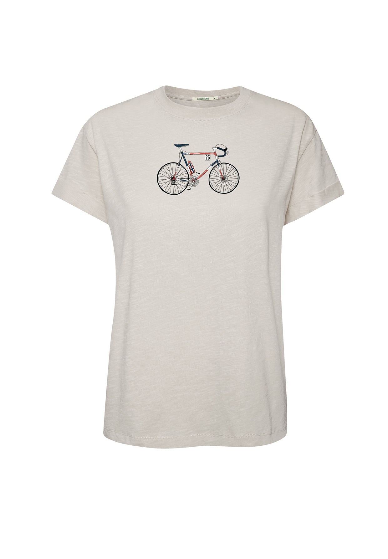 Weiß:  Lässiges T-Shirt aus Bio-Baumwolle für Damen [20065]