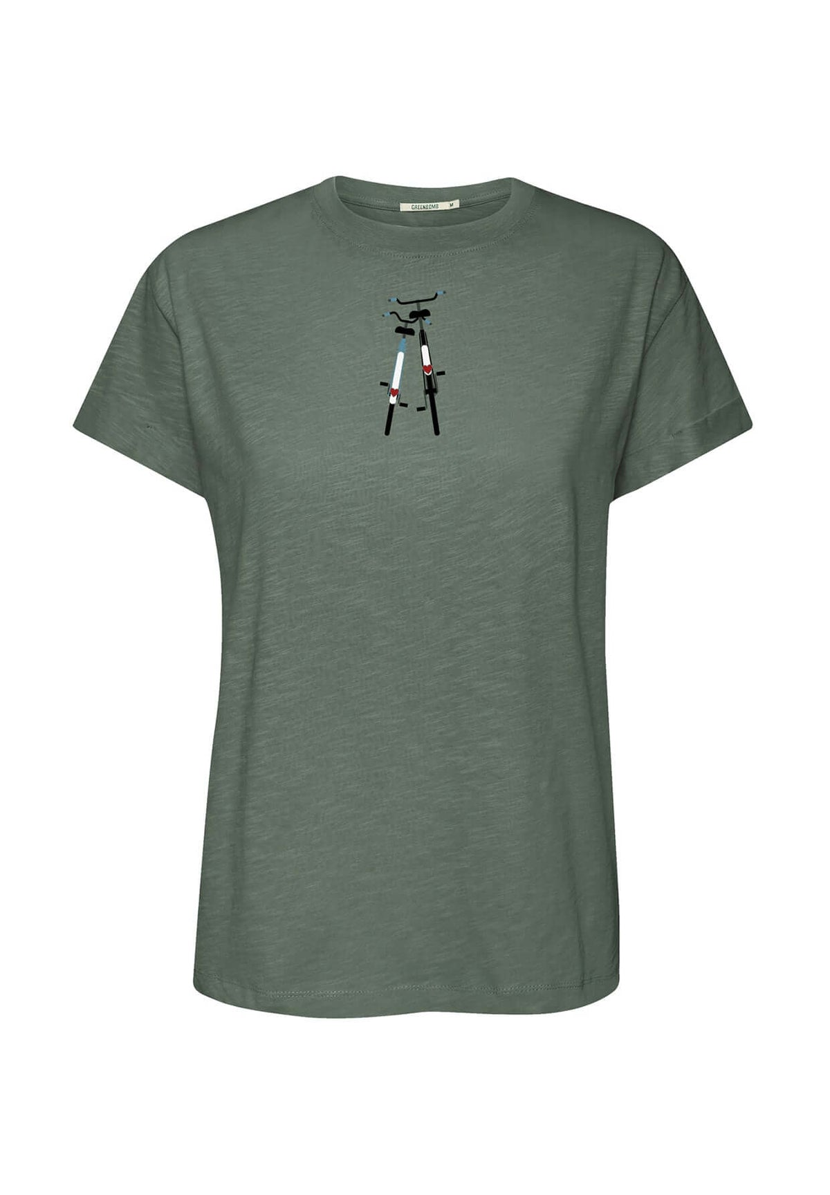 Moos Grey: Lässiges T-Shirt aus Bio-Baumwolle für Damen [20067]