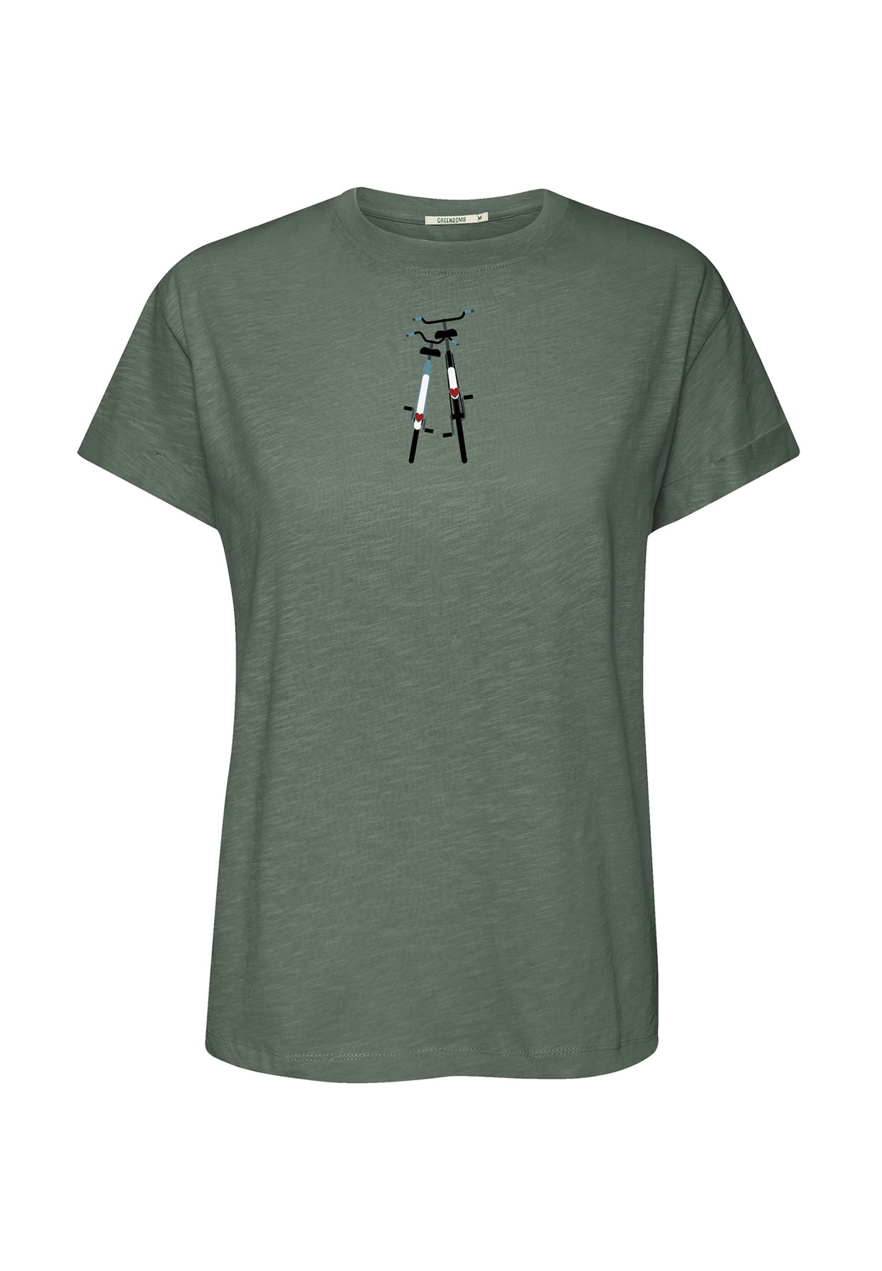 Grau:  Lässiges T-Shirt aus Bio-Baumwolle für Damen [20067]