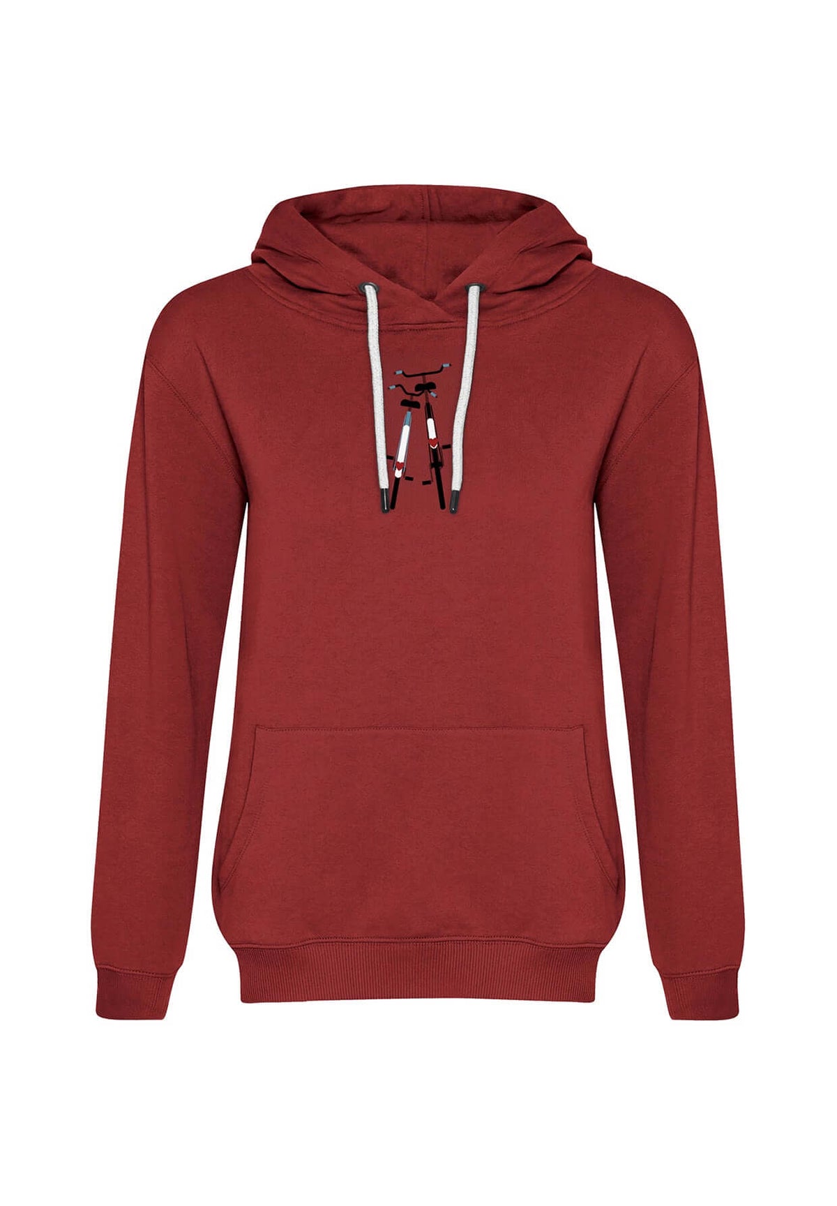 Red Berry: Gemütlicher Hoodie aus Bio-Baumwolle für Damen [20076]