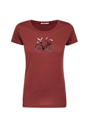 Dusty Berry: Lässiges T-Shirt aus Bio-Baumwolle für Damen [20086]