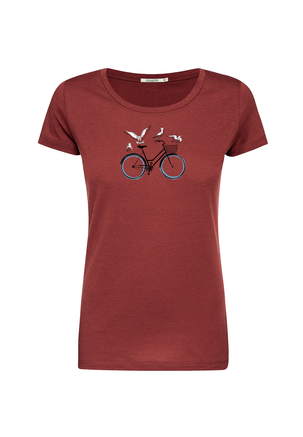 Dusty Berry: Sportliches T-Shirt aus Bio-Baumwolle für Damen [20086]