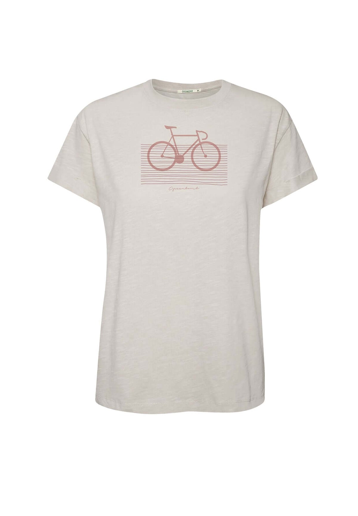 Off White: Lässiges T-Shirt aus Bio-Baumwolle für Damen [20100]
