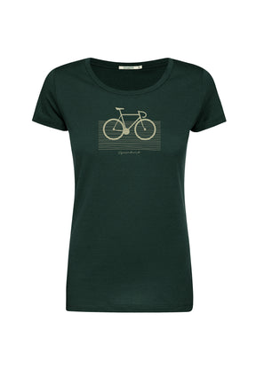 Grün:  Lässiges T-Shirt aus Bio-Baumwolle für Damen [20101]