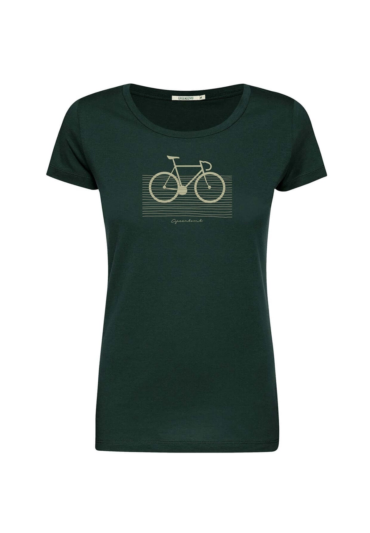 Dark Forest: Sportliches T-Shirt aus Bio-Baumwolle für Damen [20101]