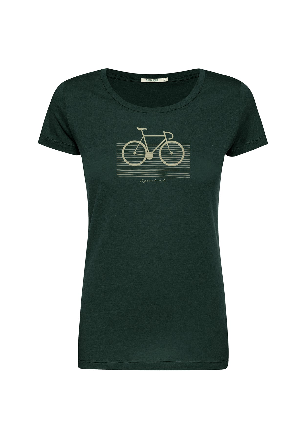 Grün:  Lässiges T-Shirt aus Bio-Baumwolle für Damen [20101]