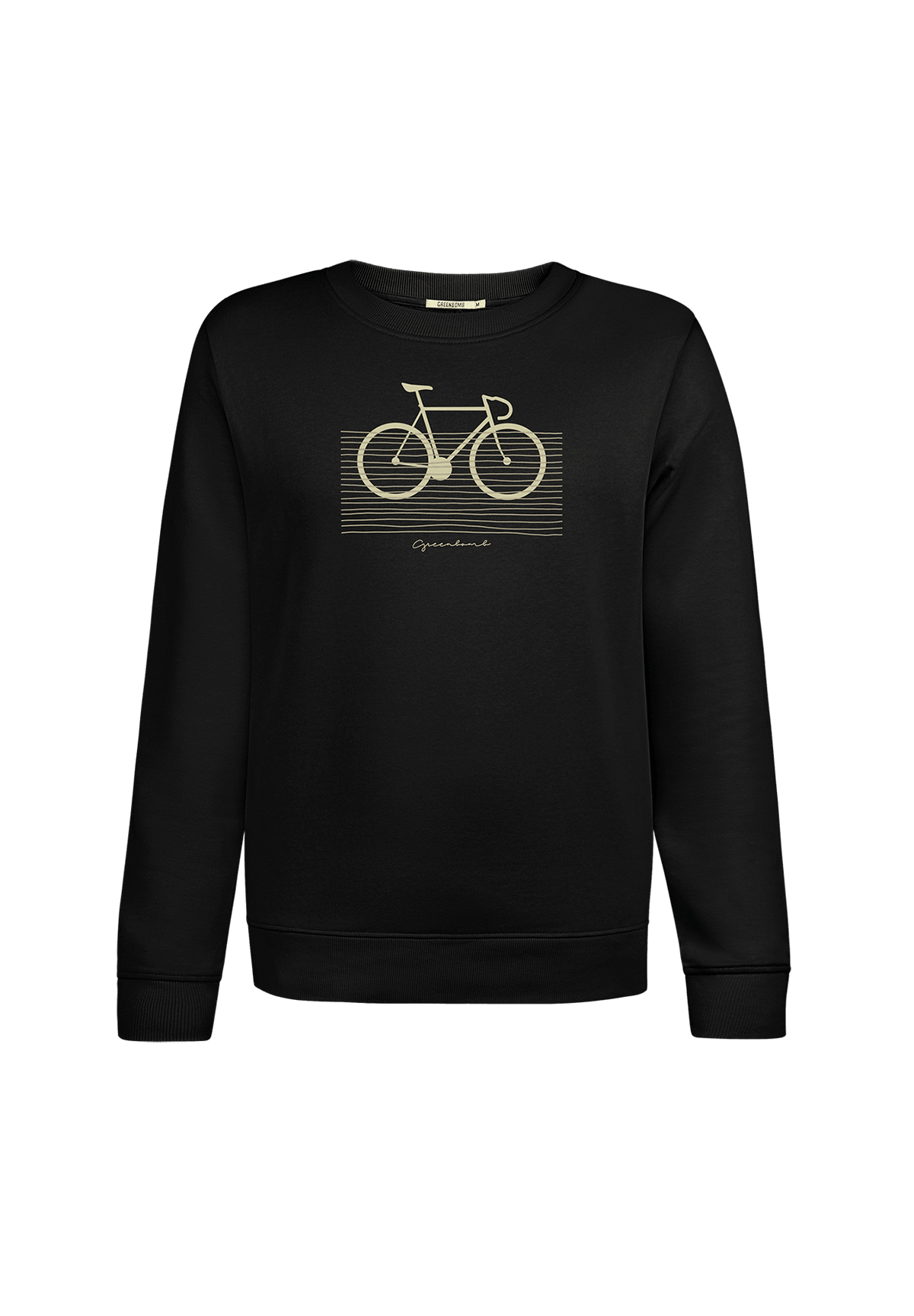 Black: Gemütliches Sweatshirt aus Bio-Baumwolle für Damen [20105]
