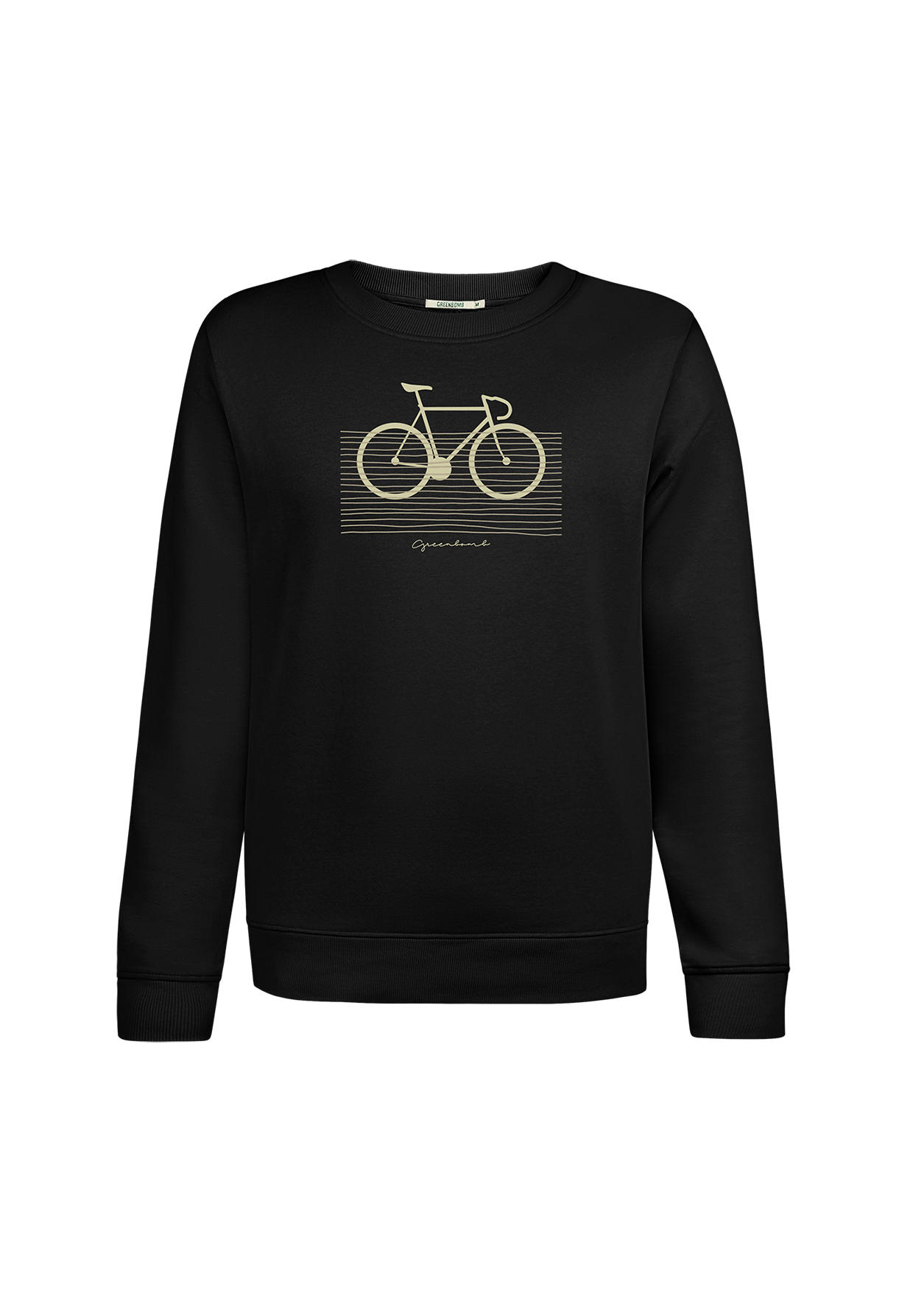 Schwarz:  Gemütliches Sweatshirt aus Bio-Baumwolle für Damen [20105]