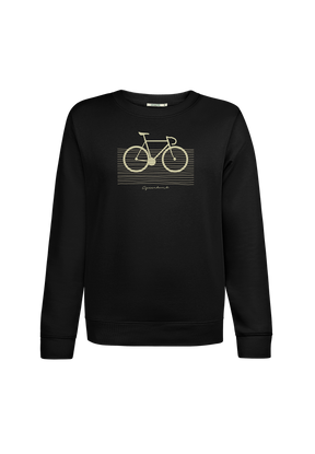 Schwarz:  Gemütliches Sweatshirt aus Bio-Baumwolle für Damen [20105]