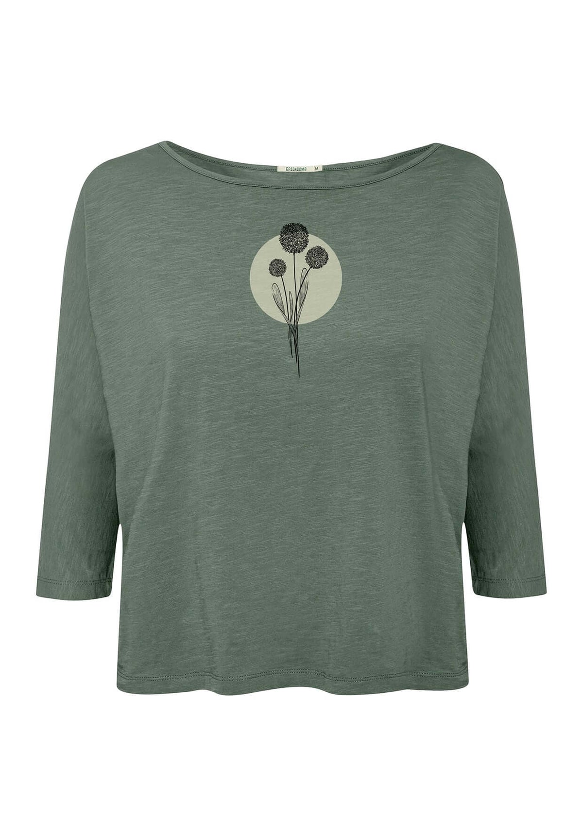 Moos Grey: Gemütliches Longsleeve aus Viskose (LENZING™ ECOVERO™) Mix für Damen [20118]