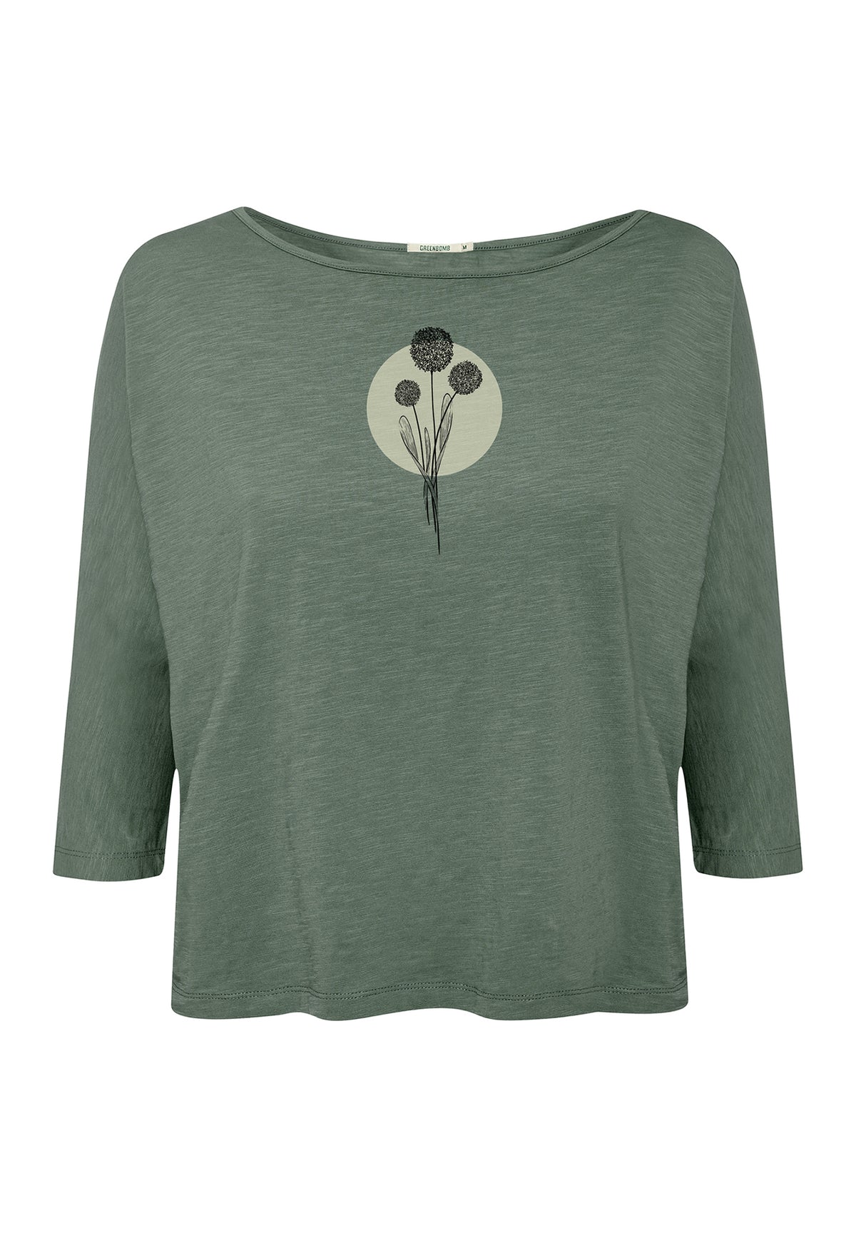 Moos Grey: Gemütliches Longsleeve aus Viskose (LENZING™ ECOVERO™) Mix für Damen [20118]