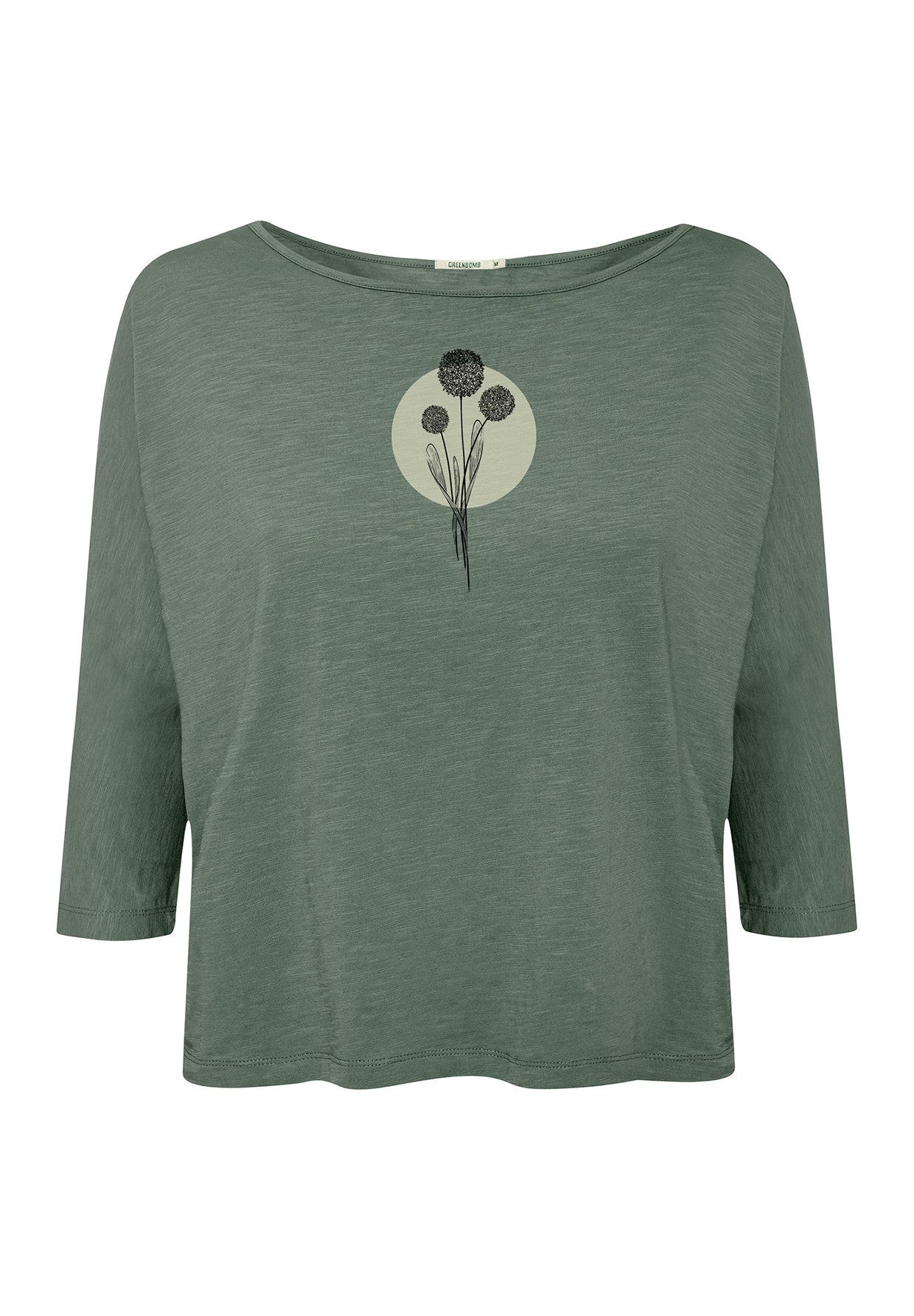Moos Grey: Gemütliches Longsleeve aus Viskose (LENZING™ ECOVERO™) Mix für Damen [20118]