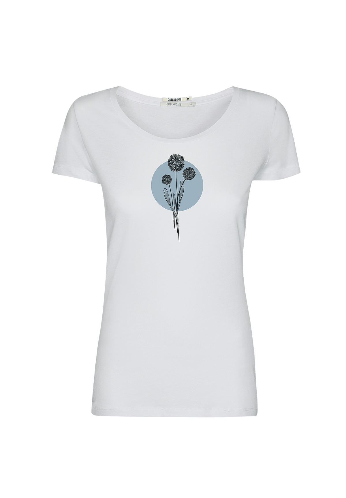 White: Sportliches T-Shirt aus Bio-Baumwolle für Damen [20129]