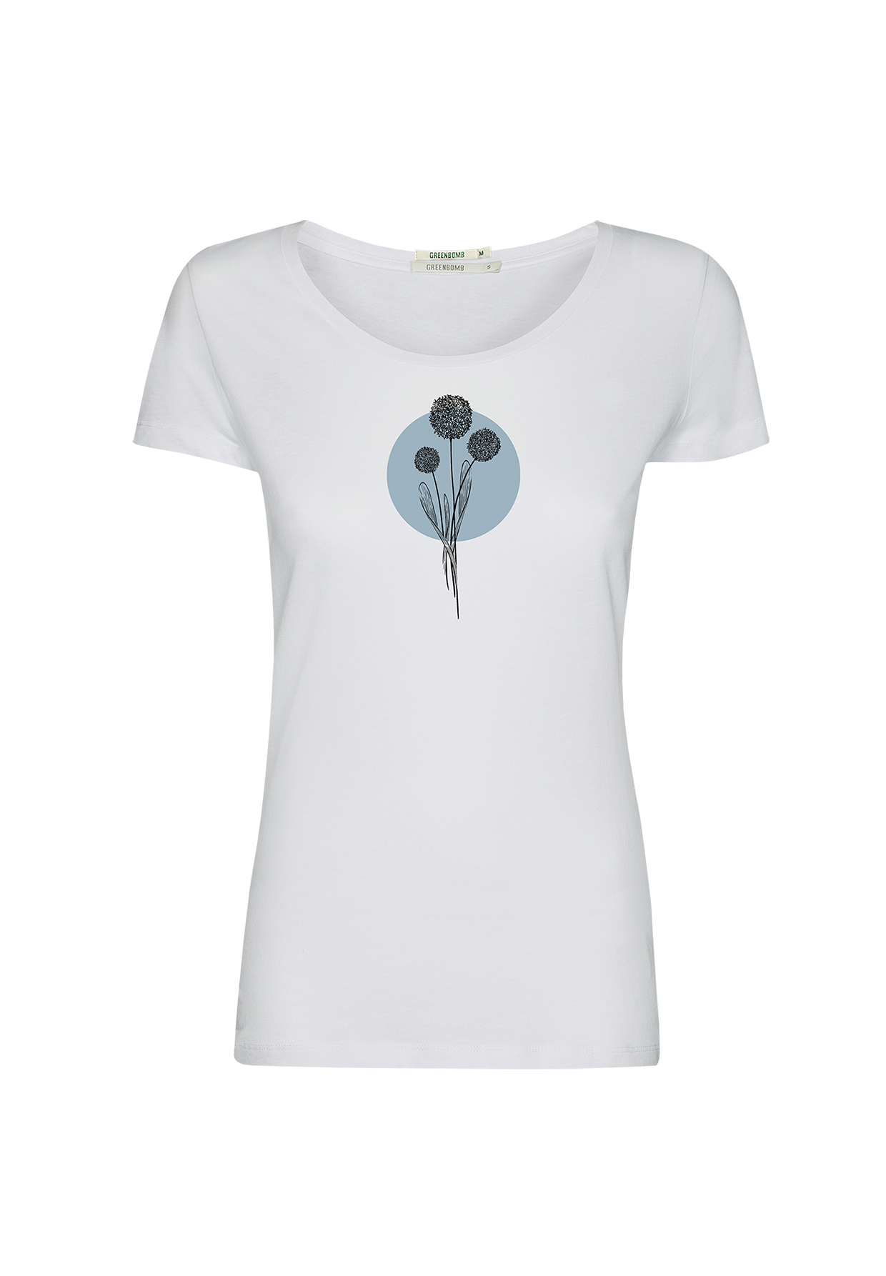 White: Sportliches T-Shirt aus Bio-Baumwolle für Damen [20129]
