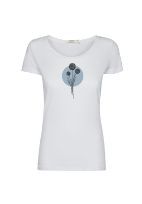 White: Sportliches T-Shirt aus Bio-Baumwolle für Damen [20129]