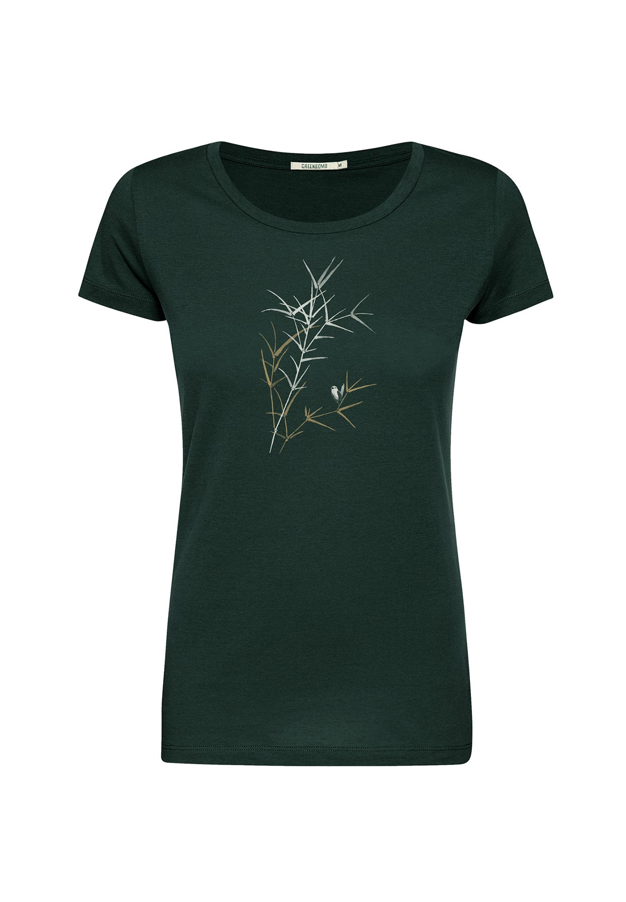 Dark Forest: Sportliches T-Shirt aus Bio-Baumwolle für Damen [20130]