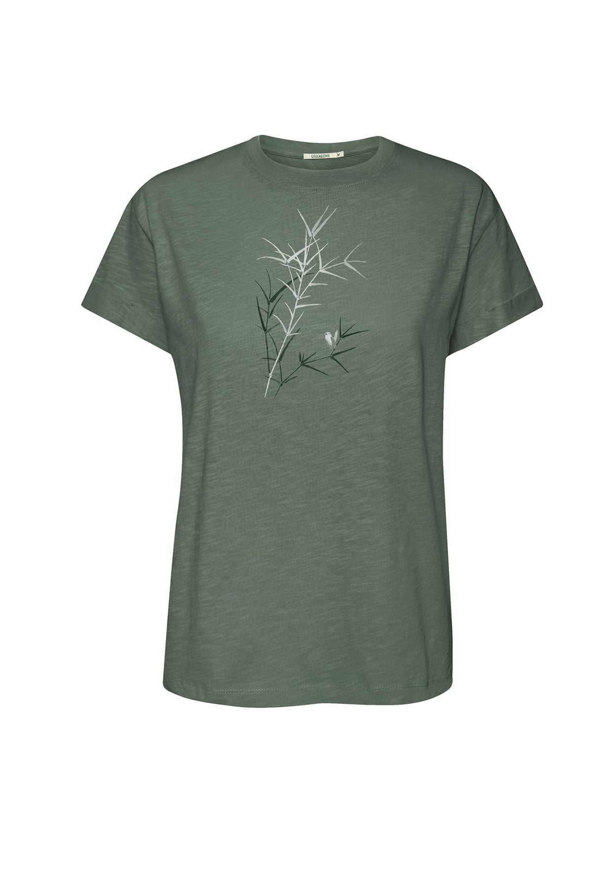 Grau:  Lässiges T-Shirt aus Bio-Baumwolle für Damen [20137]