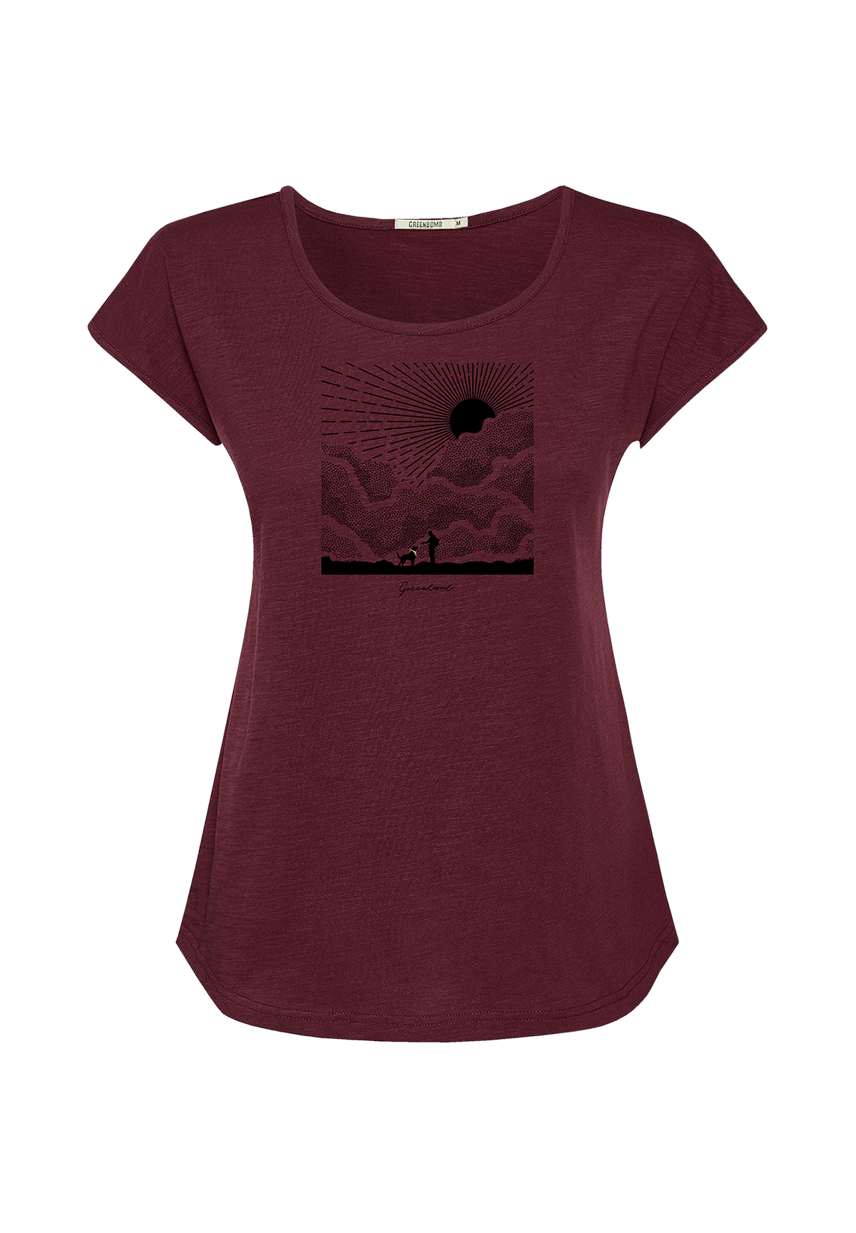 Velvet Rain: Lässiges T-Shirt aus Bio-Baumwolle für Damen [20158]