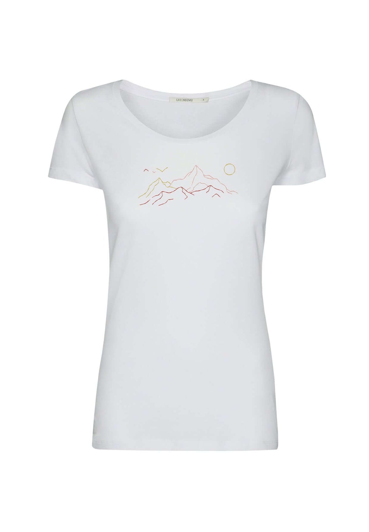 White: Sportliches T-Shirt aus Bio-Baumwolle für Damen [20166]