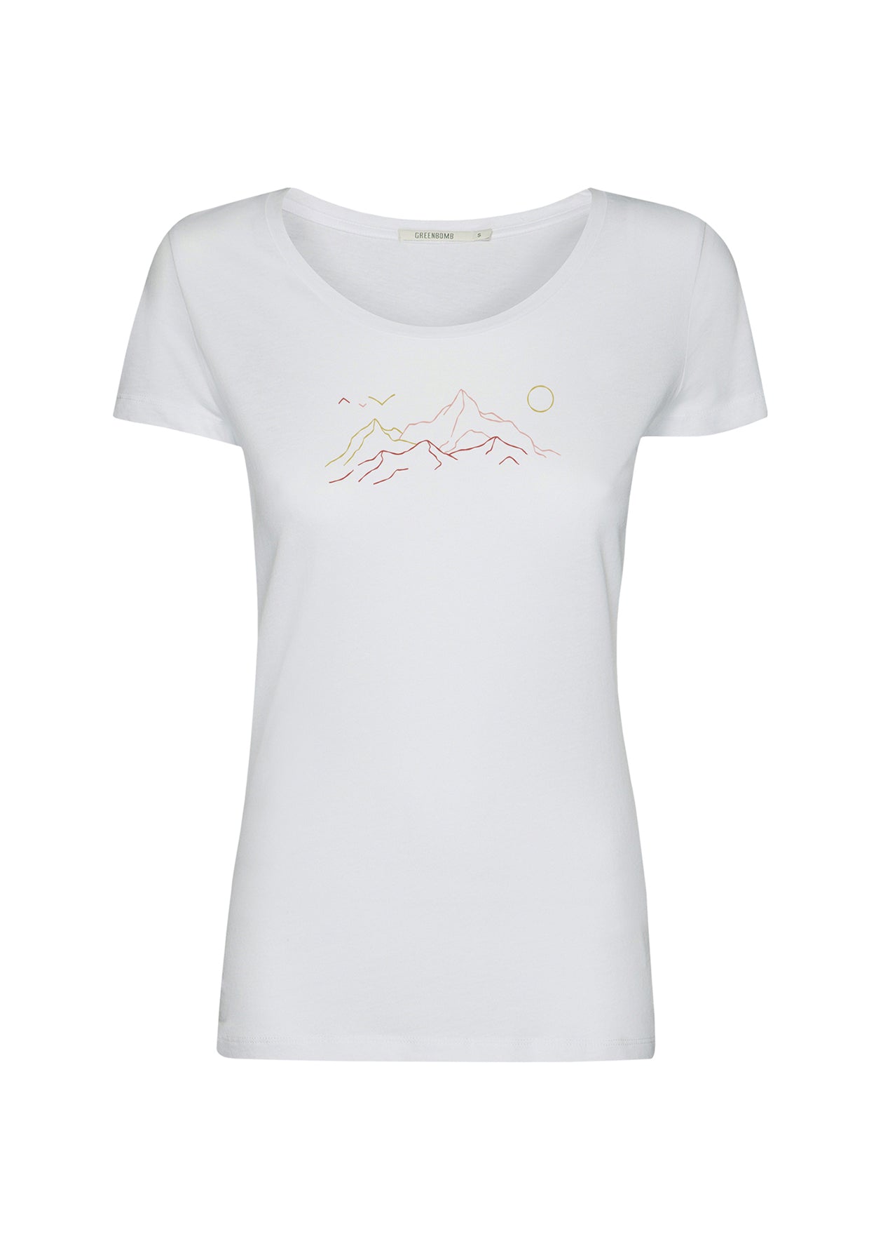 Weiß:  Lässiges T-Shirt aus Bio-Baumwolle für Damen [20166]