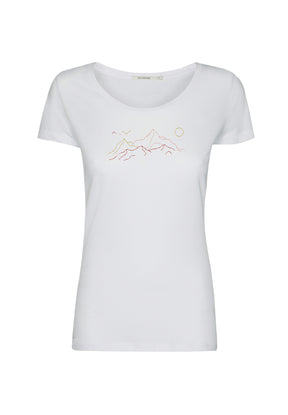 Weiß:  Lässiges T-Shirt aus Bio-Baumwolle für Damen [20166]