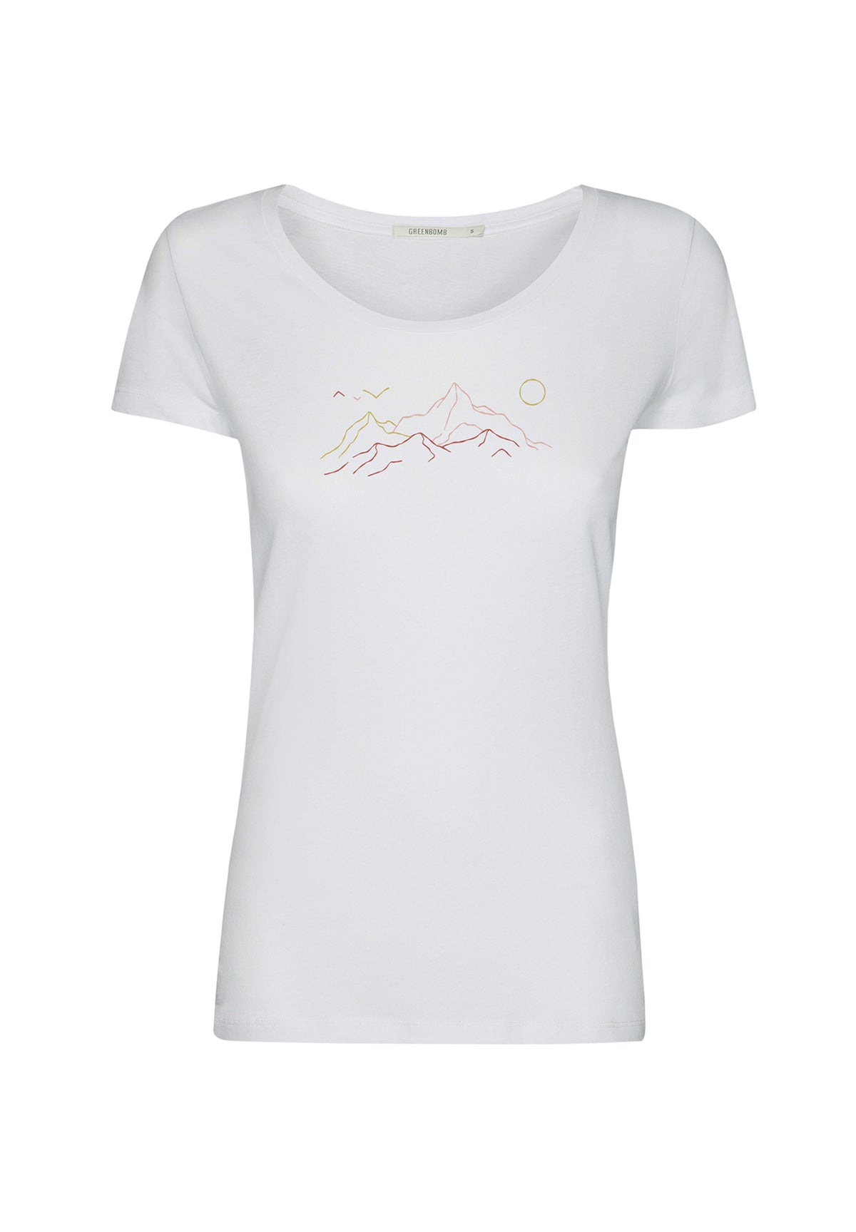 White: Sportliches T-Shirt aus Bio-Baumwolle für Damen [20166]