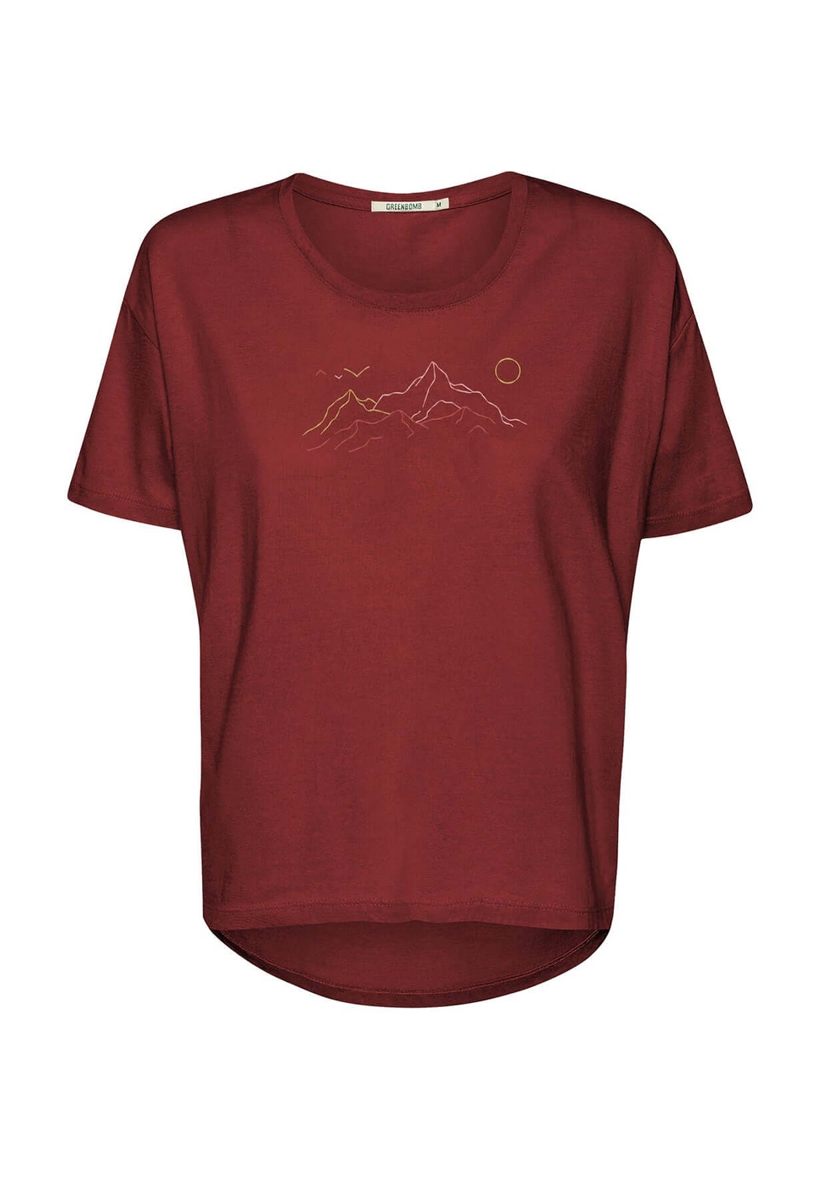 Red Berry: Lässiges T-Shirt aus Bio-Baumwoll-Mix für Damen [20168]