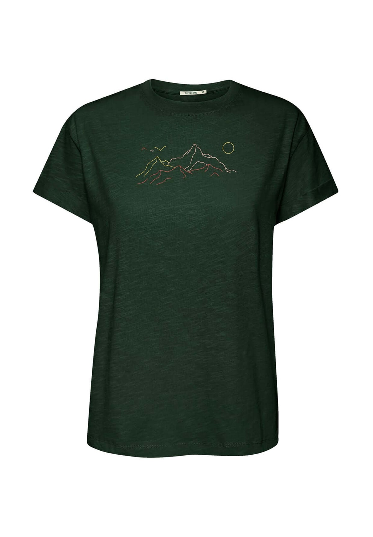 Dark Forest: Lässiges T-Shirt aus Bio-Baumwolle für Damen [20169]