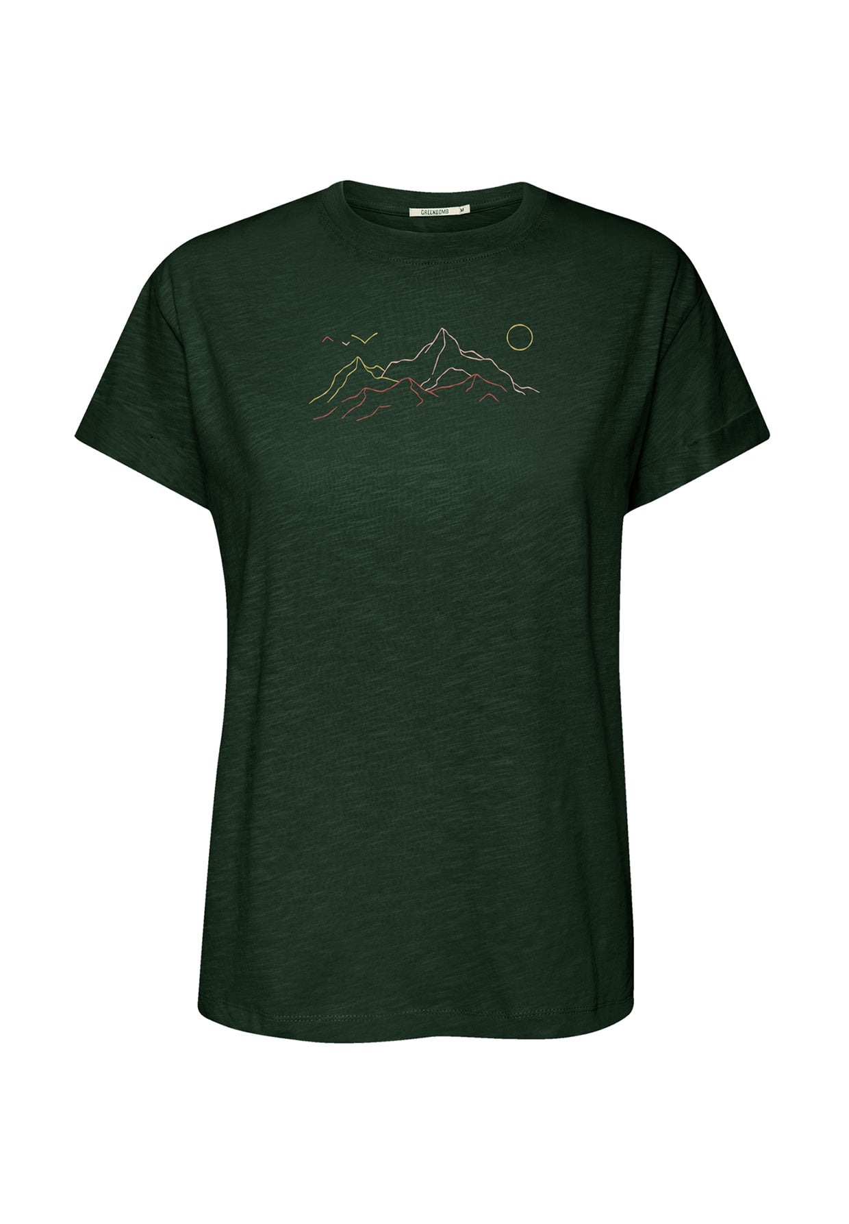 Grün:  Lässiges T-Shirt aus Bio-Baumwolle für Damen [20169]