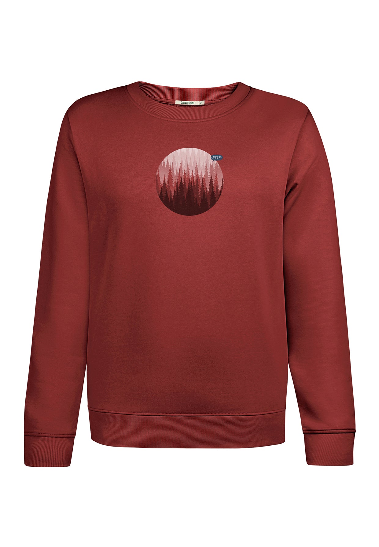 Rot:  Gemütliches Sweatshirt aus Bio-Baumwolle für Damen [20170]