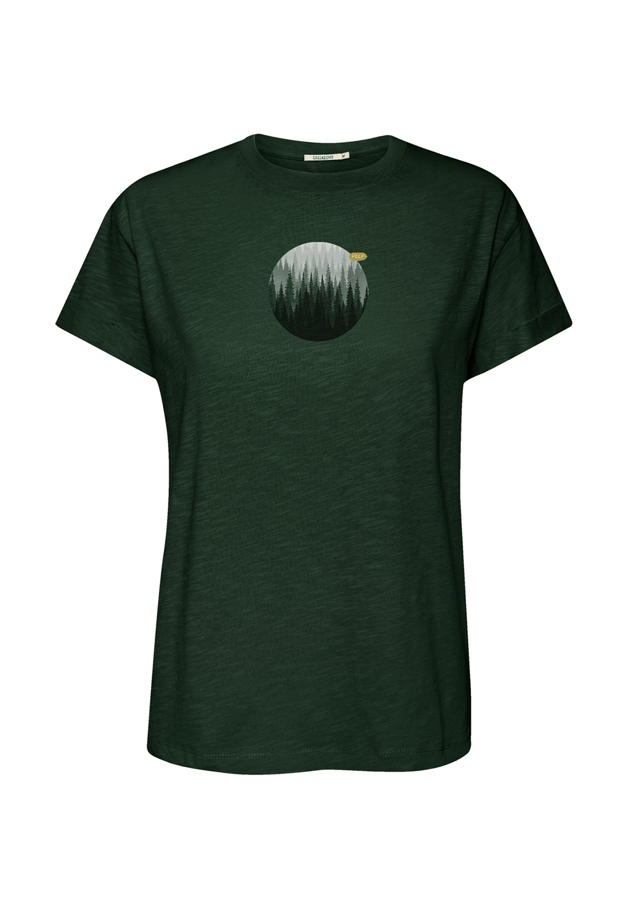 Grün:  Lässiges T-Shirt aus Bio-Baumwolle für Damen [20176]