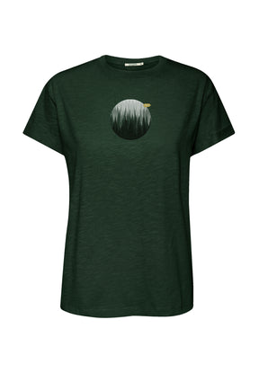 Grün:  Lässiges T-Shirt aus Bio-Baumwolle für Damen [20176]