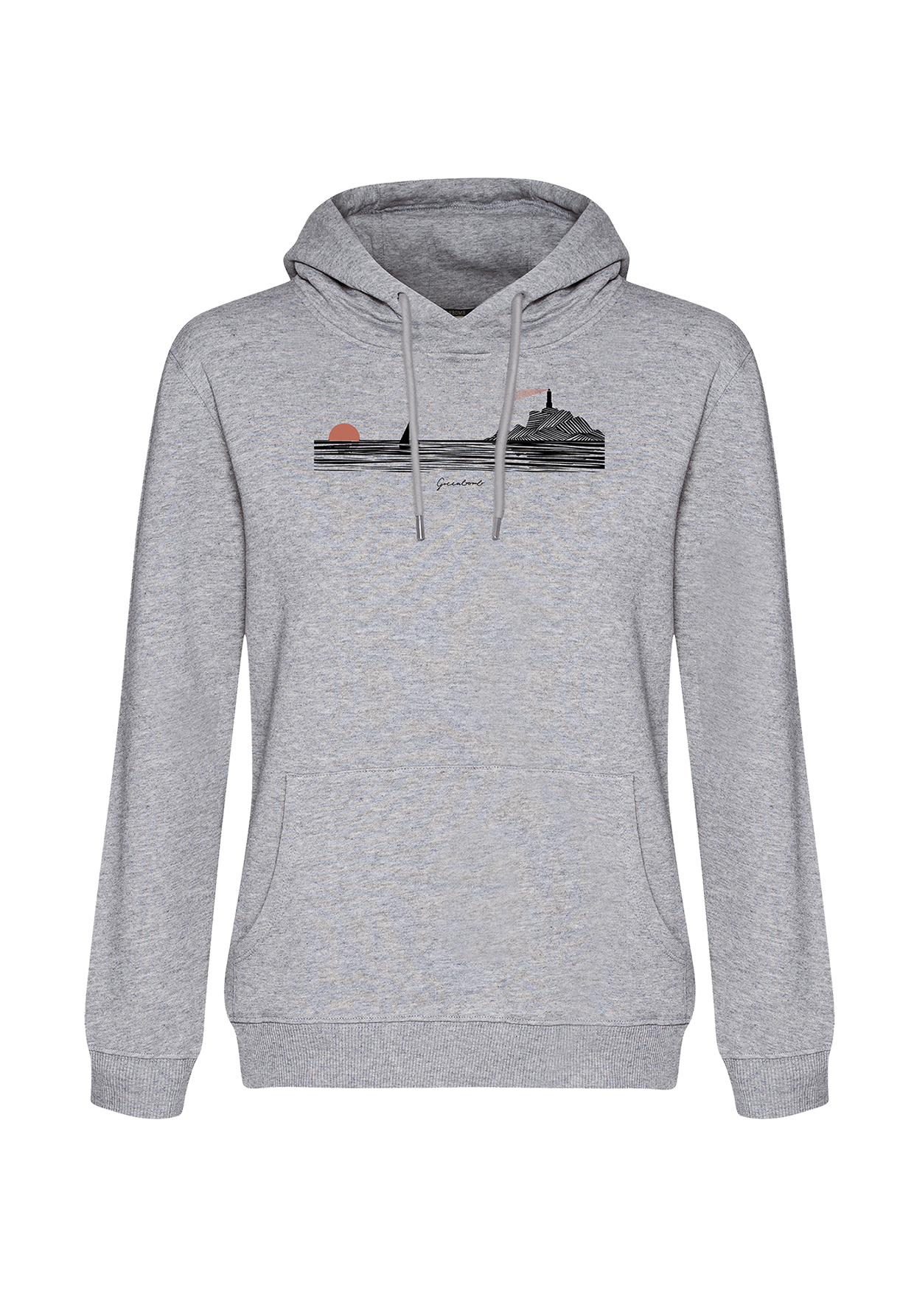 Heather Grey: Gemütlicher Hoodie aus Bio-Baumwolle für Damen [20201]