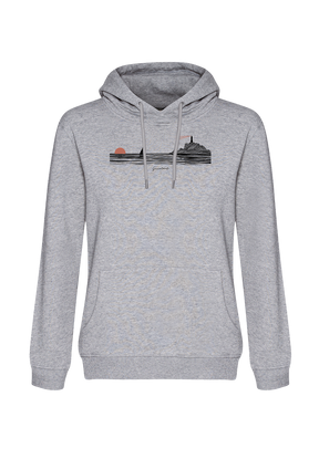 Heather Grey: Gemütlicher Hoodie aus Bio-Baumwolle für Damen [20201]