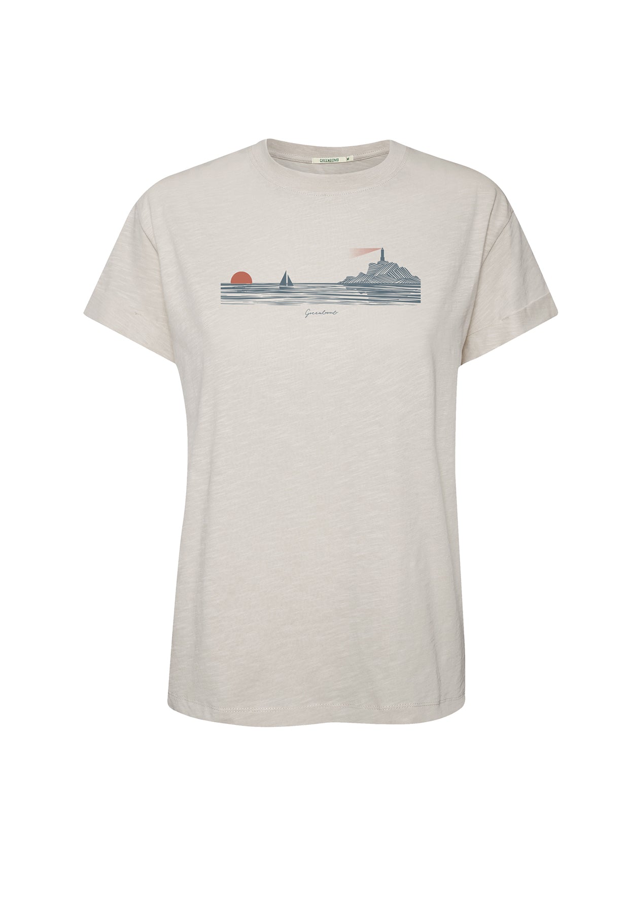 Weiß:  Lässiges T-Shirt aus Bio-Baumwolle für Damen [20203]