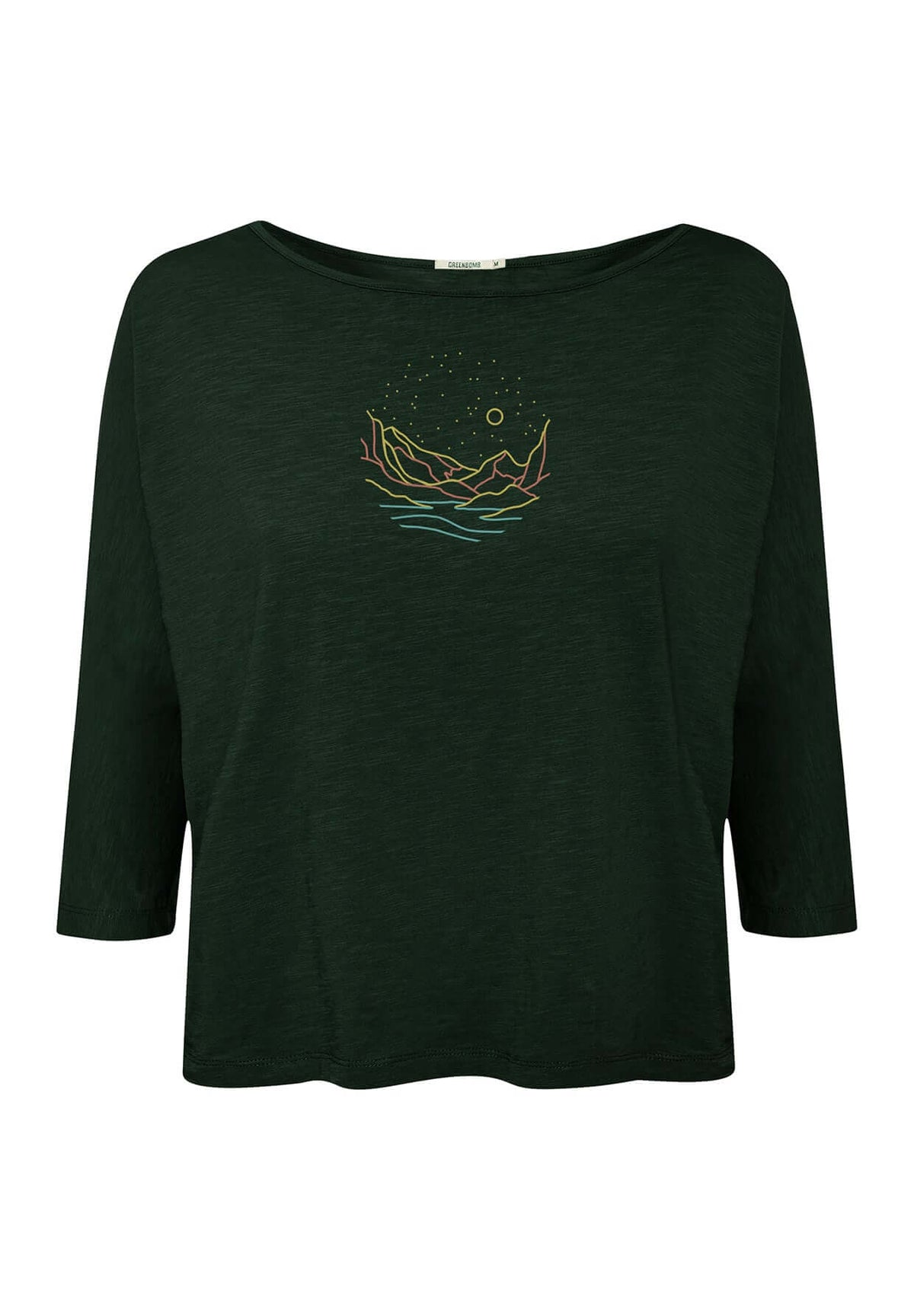 Dark Forest: Gemütliches Longsleeve aus Viskose (LENZING™ ECOVERO™) Mix für Damen [20220]