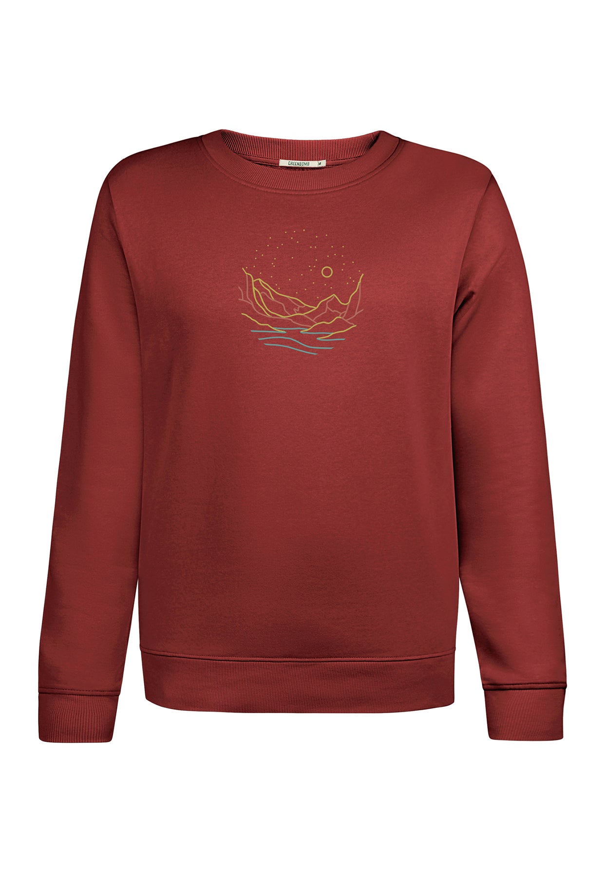 Rot:  Gemütliches Sweatshirt aus Bio-Baumwolle für Damen [20221]